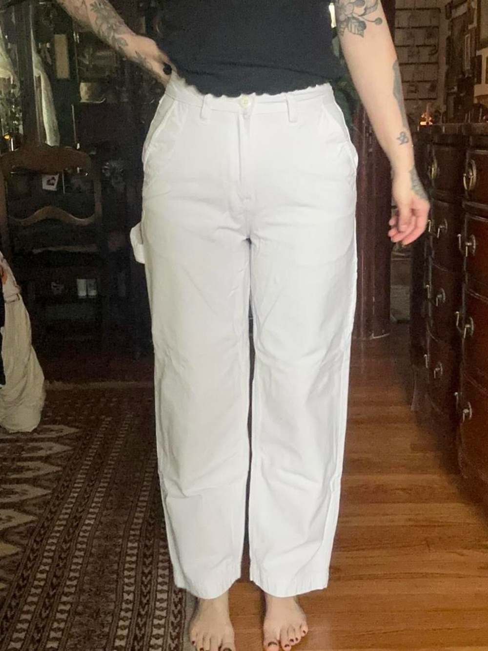 Vans White Women's Straight-Leg Jeans